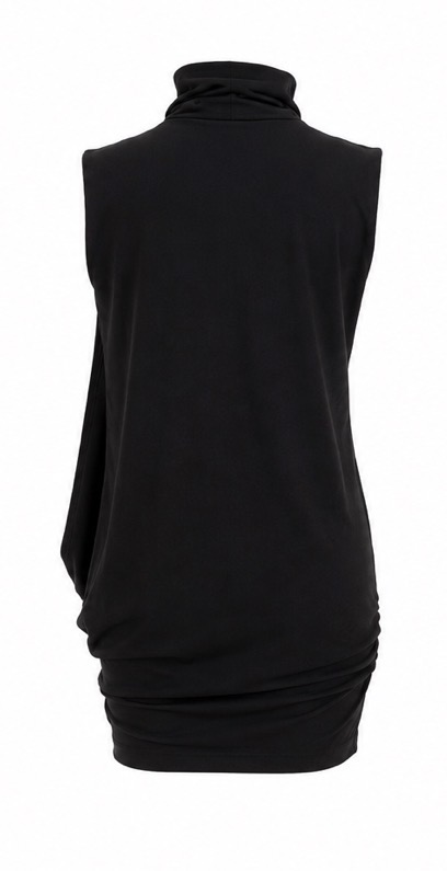 Silhouette Dress — Black — back