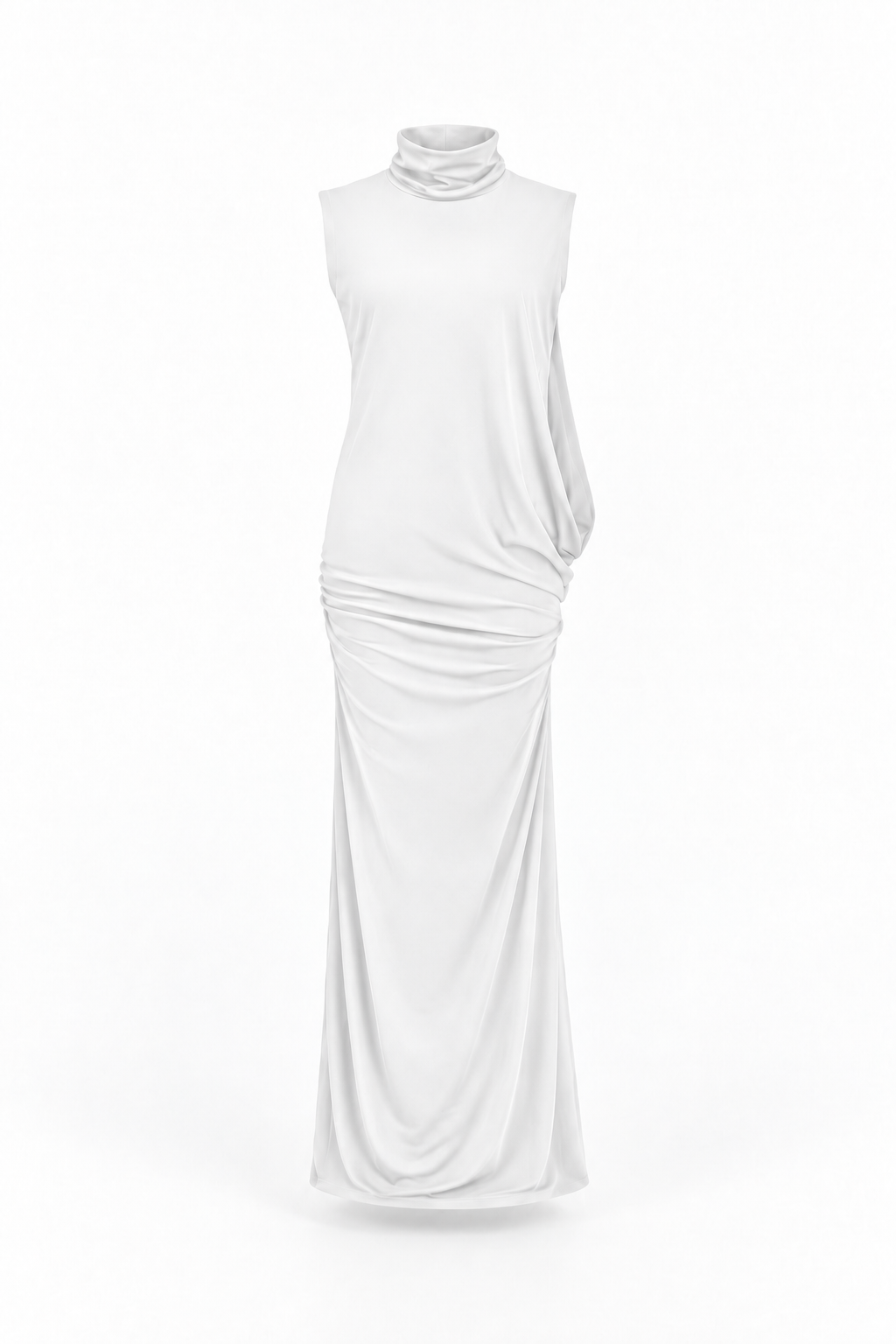 Silhouette Maxi Dress — White